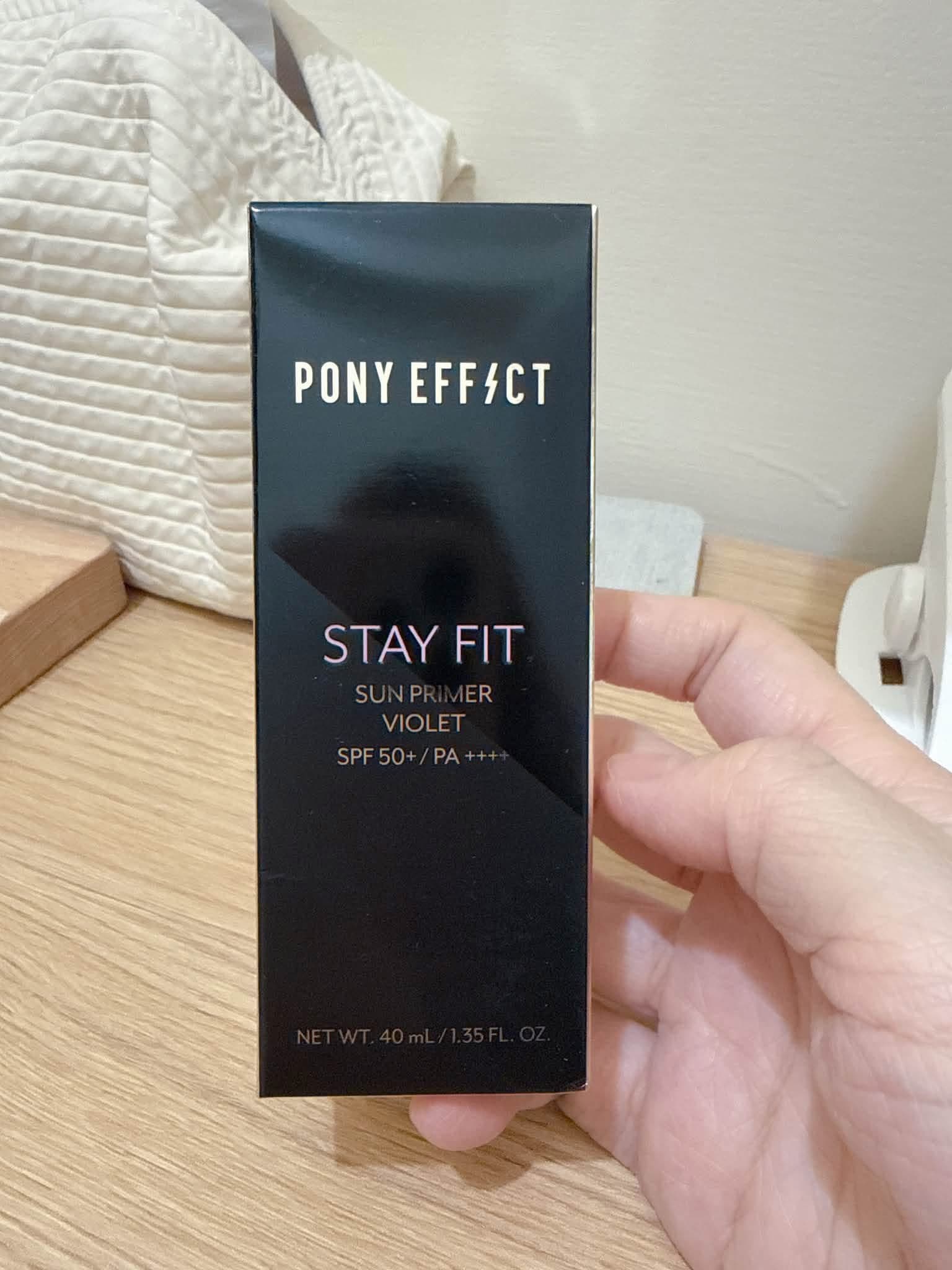 PONY EFFECT水透嫩妝前防護乳40ml SPF50+PA++++(柔光紫) 僅用過一次